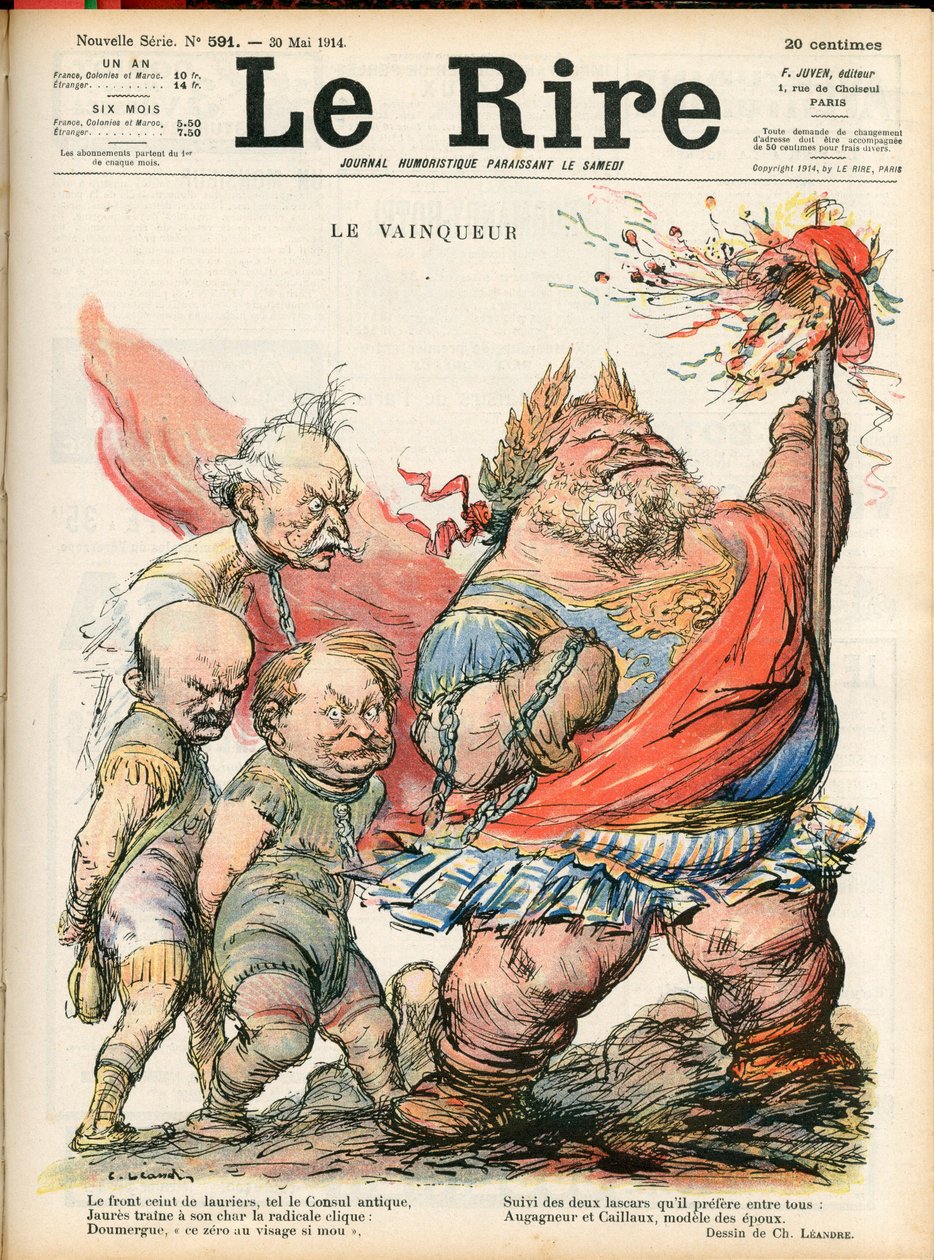 Couverture de "Le Rire", Satirique en couleurs - Charles Leandre