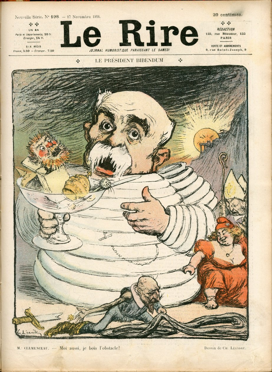 Couverture de « Le Rire », numéro 198, Satirique en Couleurs - Charles Leandre