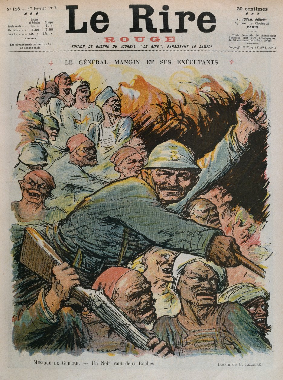 Général Charles Mangin et ses subordonnés, un Noir vaut deux Boches, couverture de 