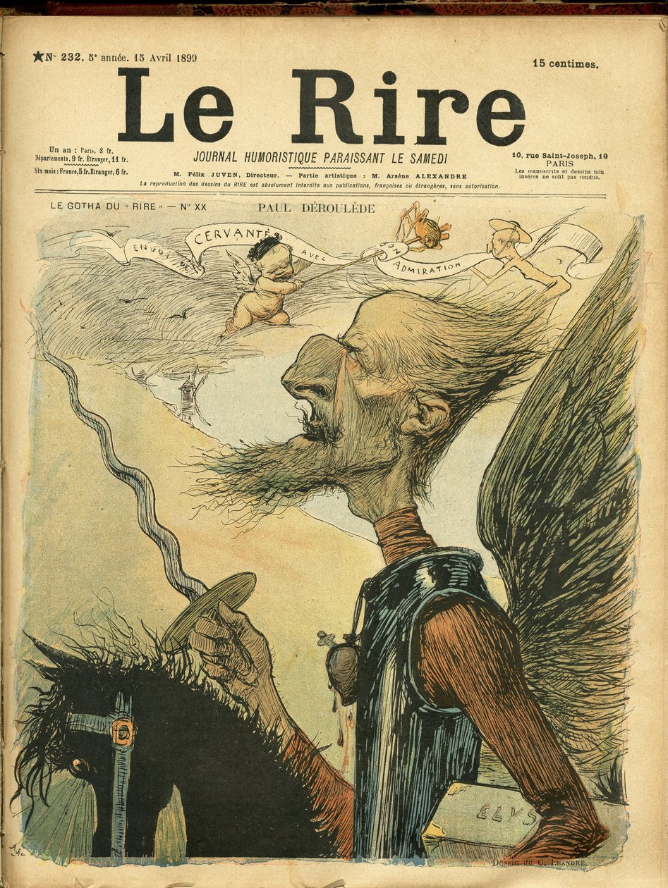 Illustration de Charles Léandre (1862-1934) pour la couverture de Le Rire - Charles Leandre