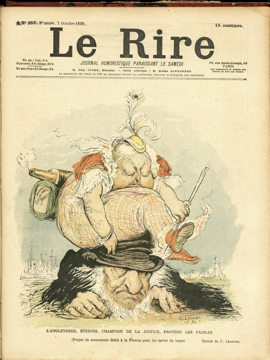 Illustration de Charles Léandre pour la couverture de Le Rire - Charles Leandre
