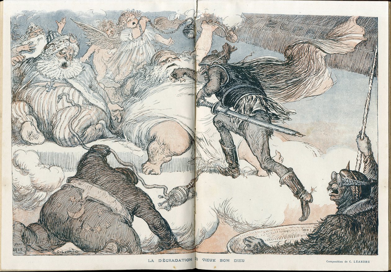 Illustration de Charles Léandre (1862-1934) dans "Fantasio" - Charles Leandre