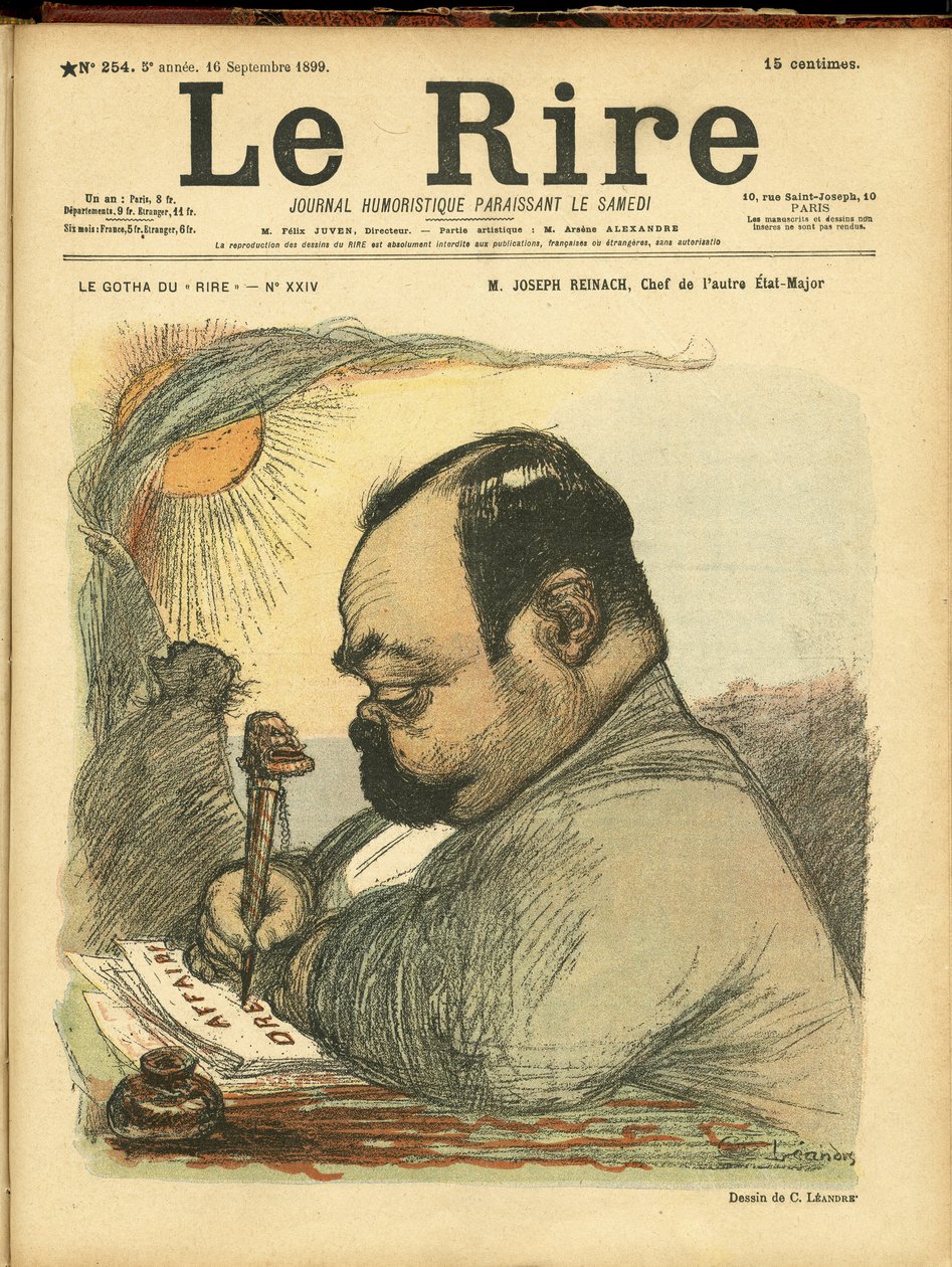 Illustration de Charles Léandre (1862-1934) pour la couverture de Le Rire