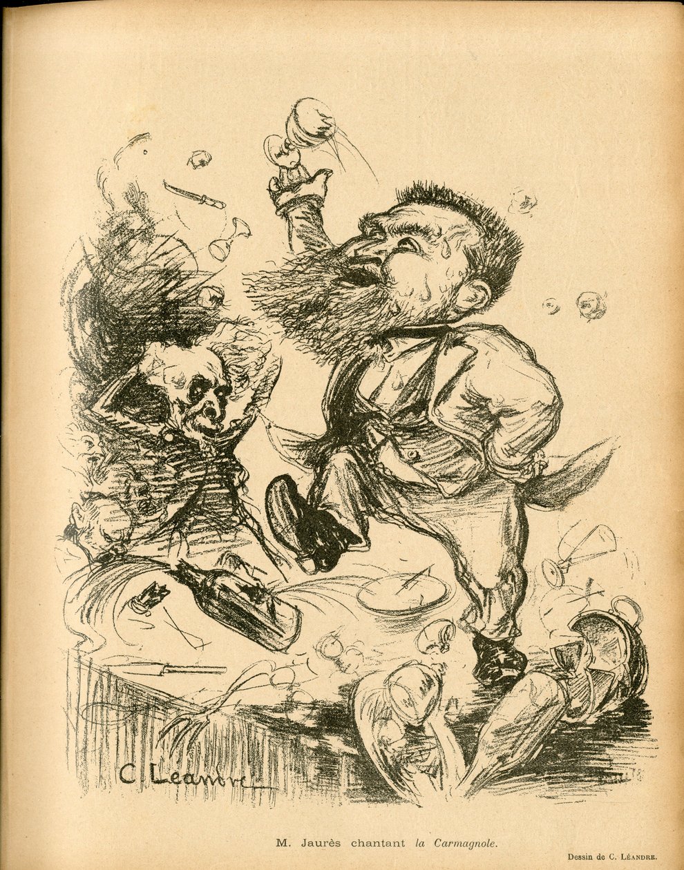 Le Lire, satirique en N & B - Charles Leandre