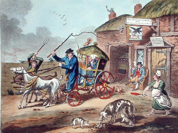 Poste en Irlande, publié par Hannah Humphrey en 1805 - Charles Lorraine (after) Smith