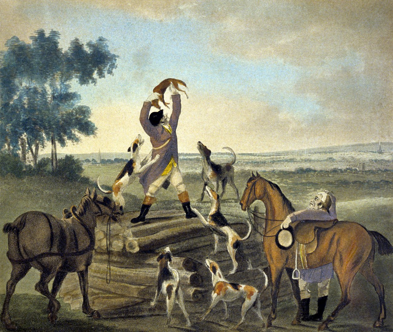 Who...op, Was Never So Carried, de The Pytchley Hunt, gravé par F. Dukes - Charles Lorraine (after) Smith