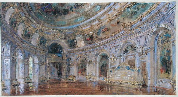 Salle de Banquet au Palais Royal de Laeken, vers 1910 - Charles Louis Girault