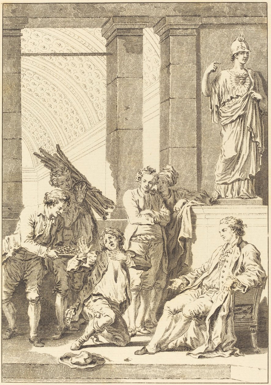Le paysan - Charles Louis Lingée after Jean Honoré Fragonard