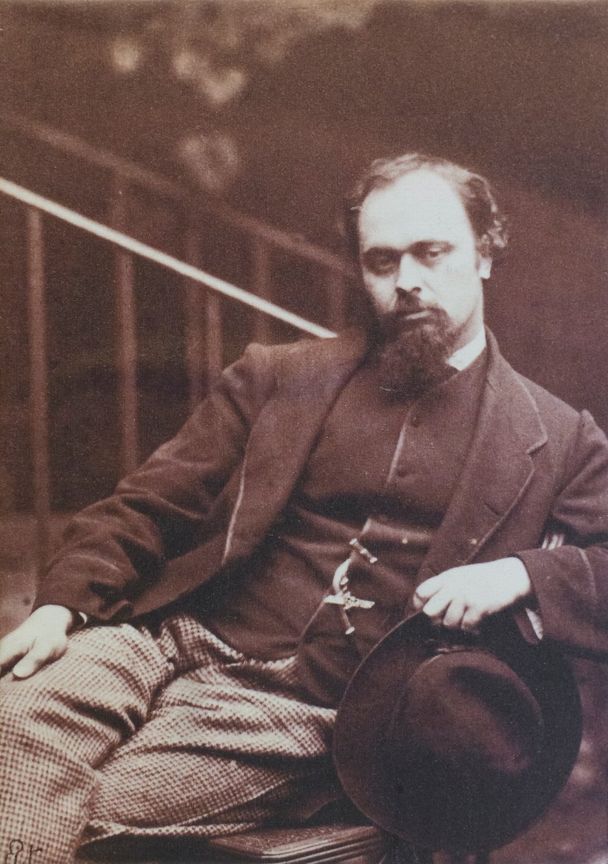 Dante Gabriel Rossetti, photographié par Lewis Carroll - Charles Lutwidge (1832 98) Dodgson