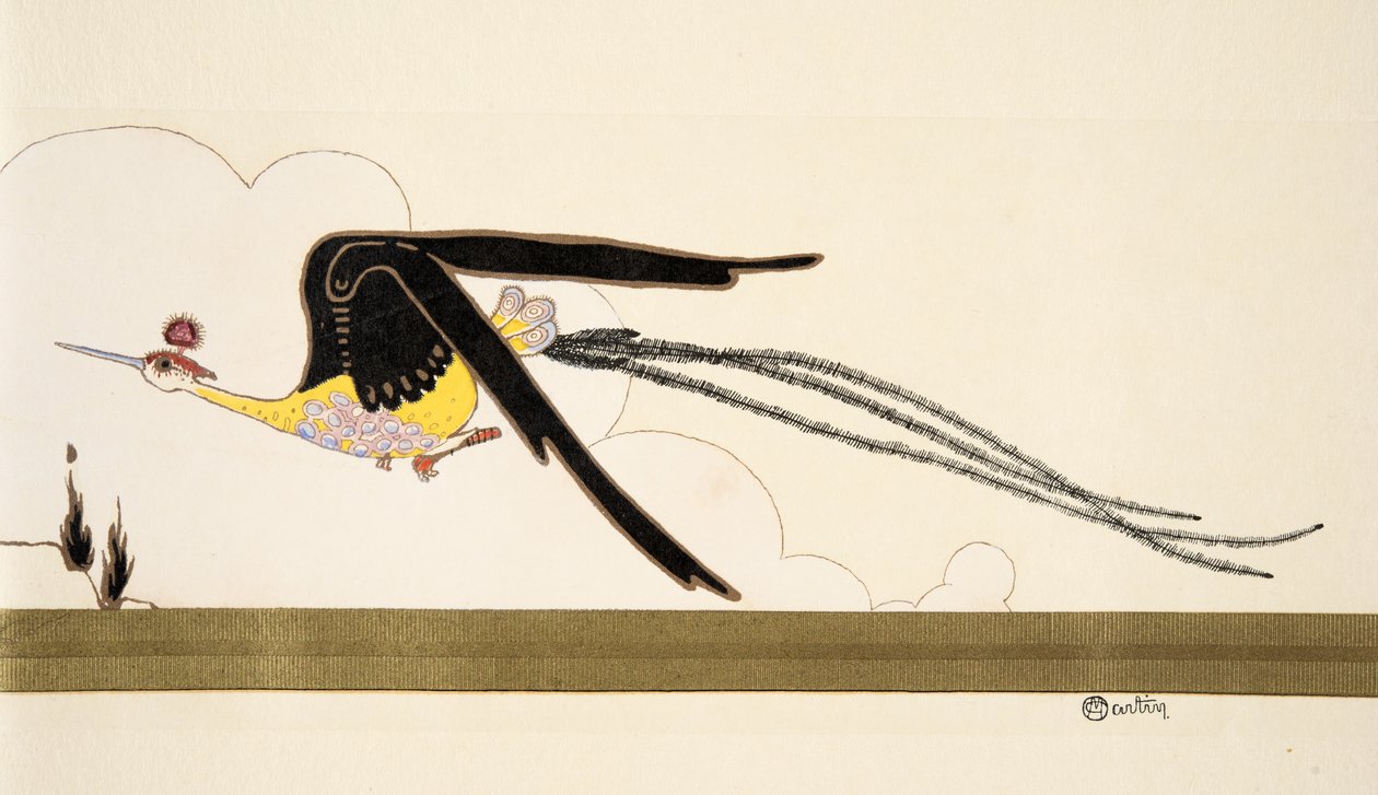 Oiseau de paradis, de La Mode en mil neuf cent douze. chez Marcelle Demay. pub. 1912 - Charles Martin