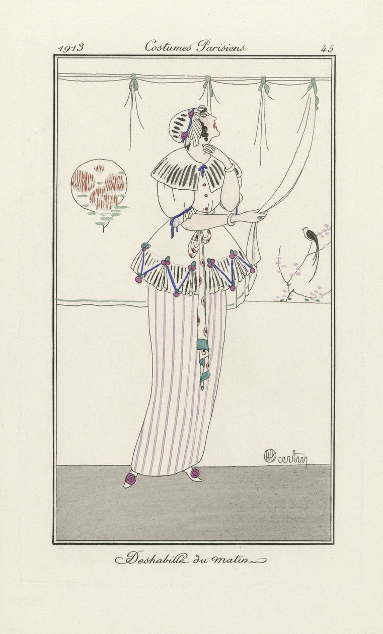 Robe du matin, des Costumes Parisiens, pub. 1913 - Charles Martin