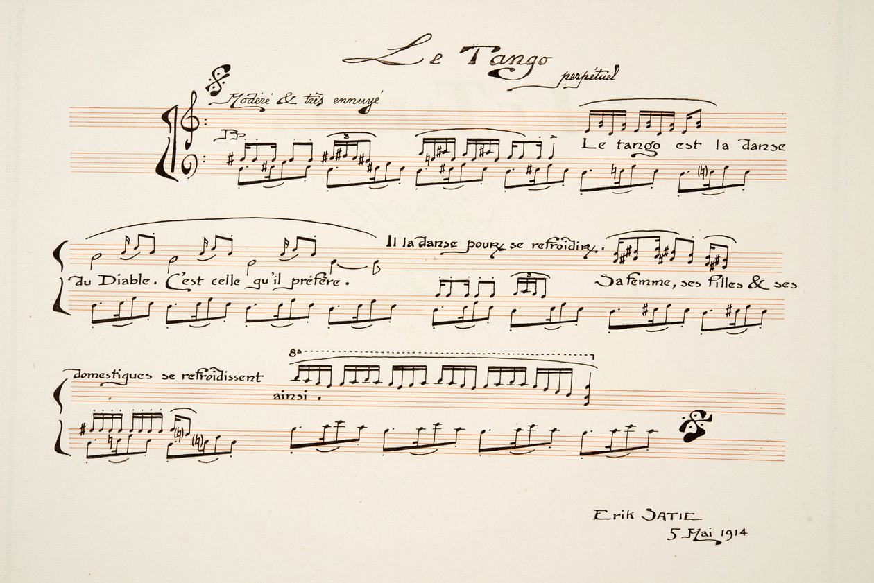 Partition musicale pour Le Tango, de Sports & Divertissements, pub. 1914 - Charles Martin