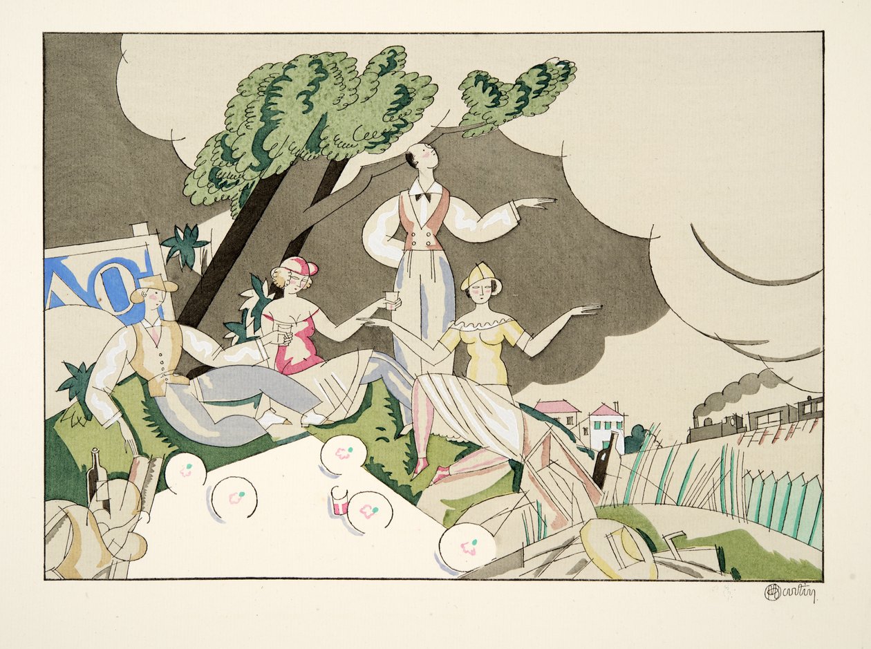 Pique-nique, de Sports & Divertissements, pub. 1914 - Charles Martin