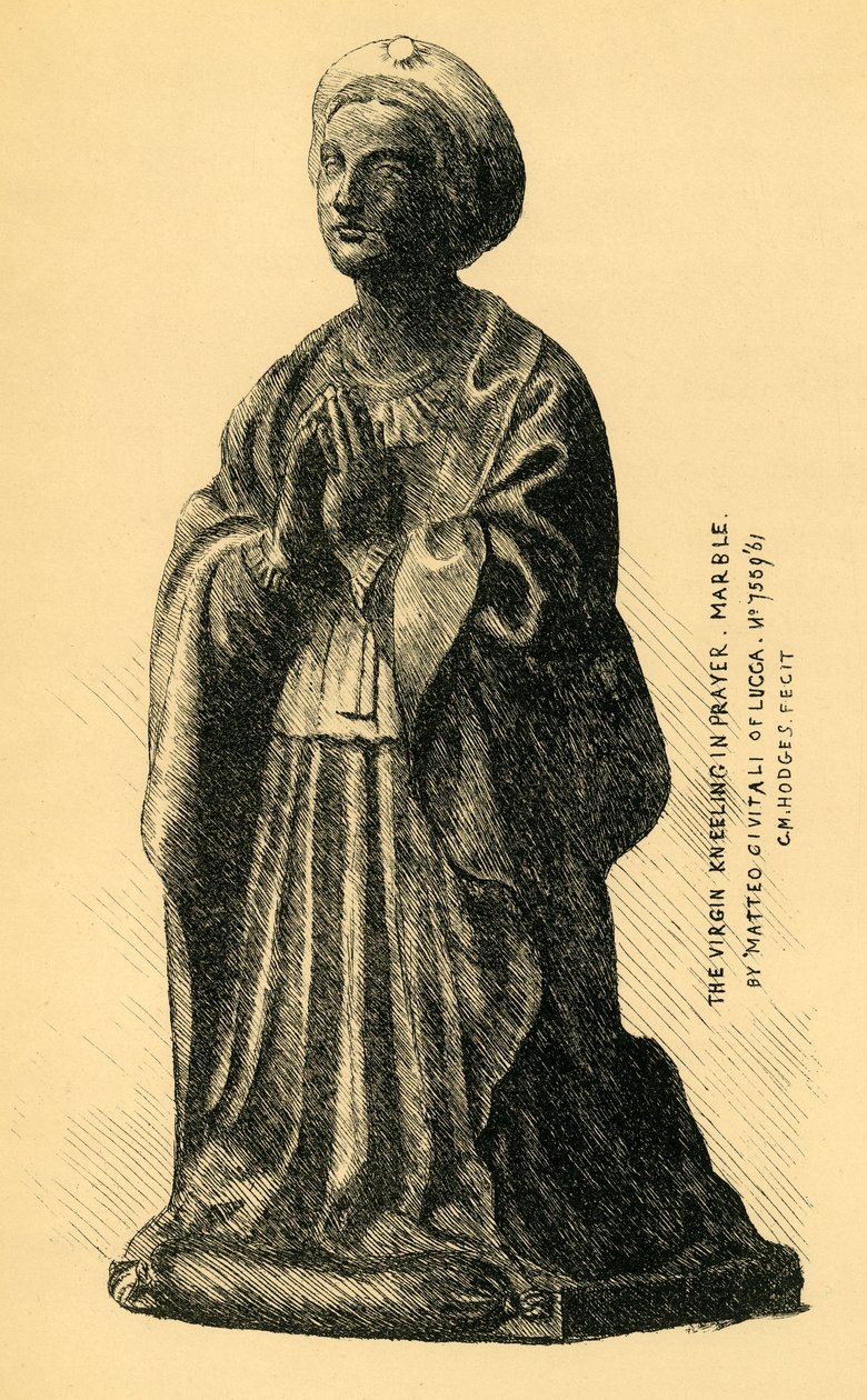 La Vierge Annonciatrice, statue en marbre, 1519 - Charles Martin Hodges