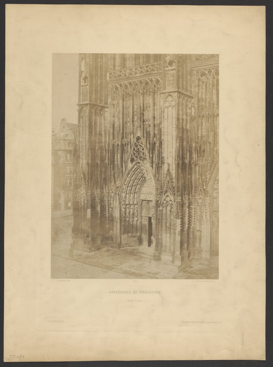 Cathédral of Strasbourg. Grand Portail. - Charles Marville