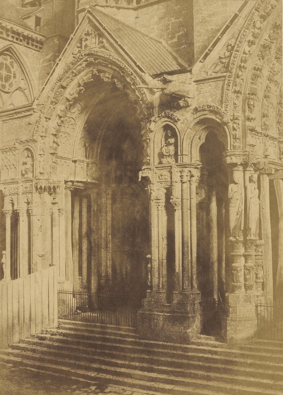 Cathédrale de Chartres. Portail Septentrional. - Charles Marville
