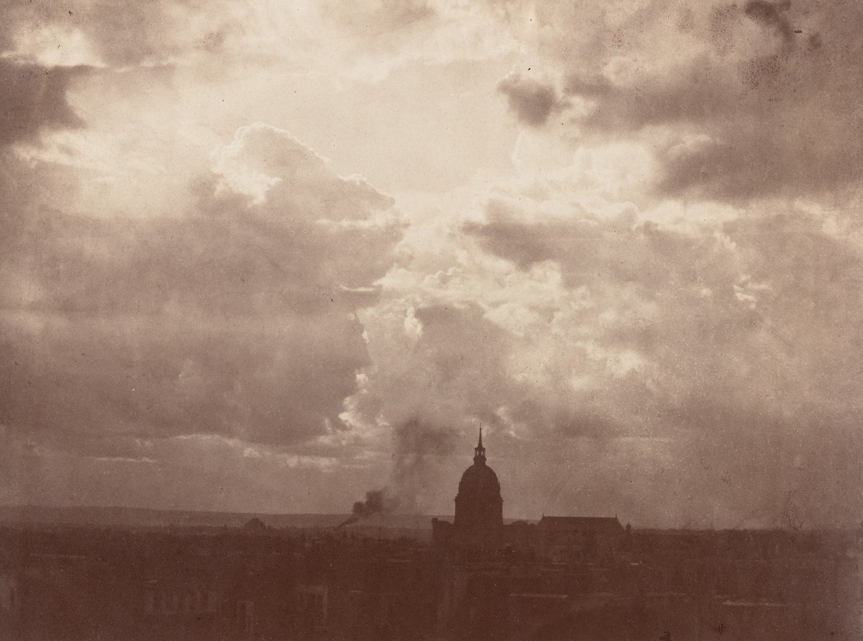 Étude de nuages au-dessus du Panthéon, Paris, 1856 (photo) - Charles Marville