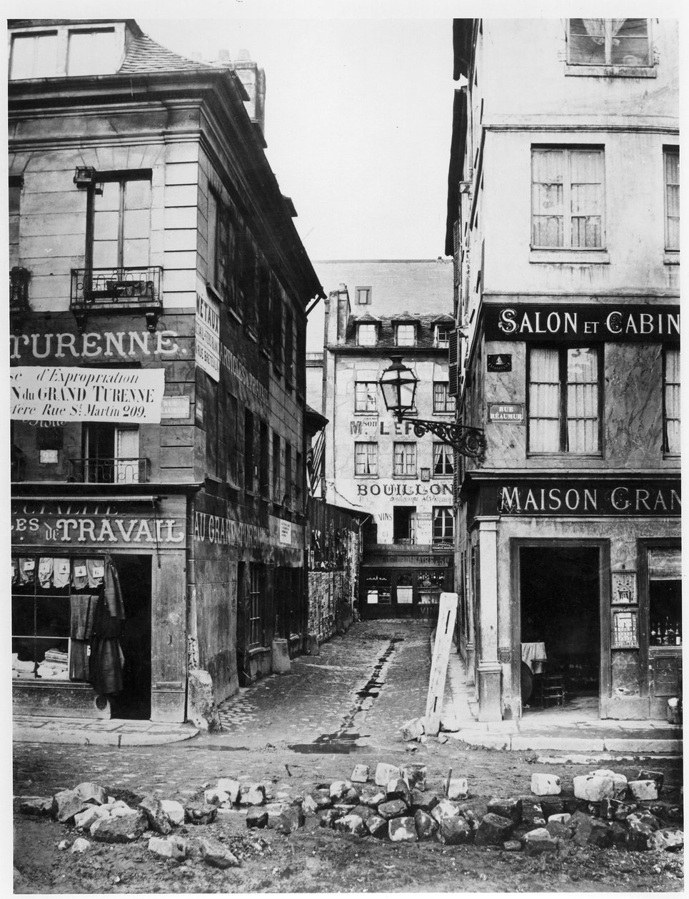 Paris 4 rue de Breteuil, vue prise de la rue Réaumur vers la rue Vaucanson, 1858-78 - Charles Marville