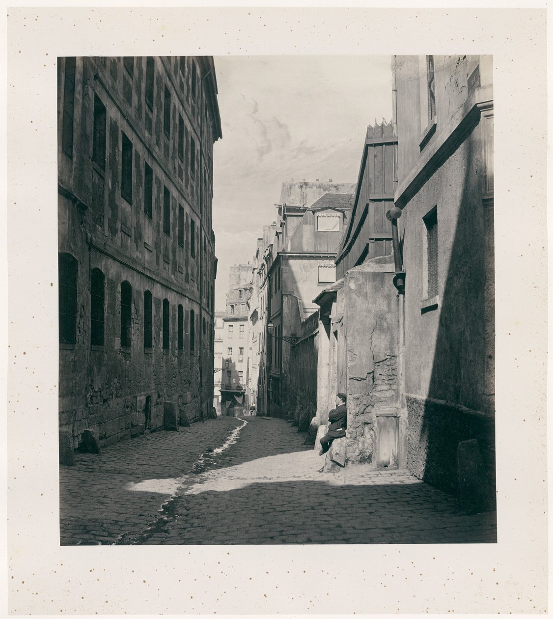 Rue Chartière (impasse Chartière) de la rue de Reims - Charles Marville