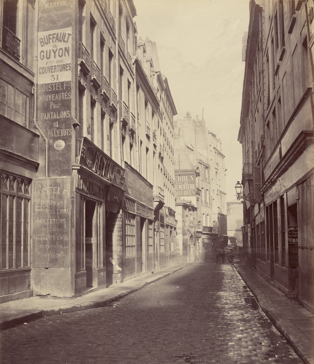 Rue des Bourdonnais de la rue de Rivoli - Charles Marville