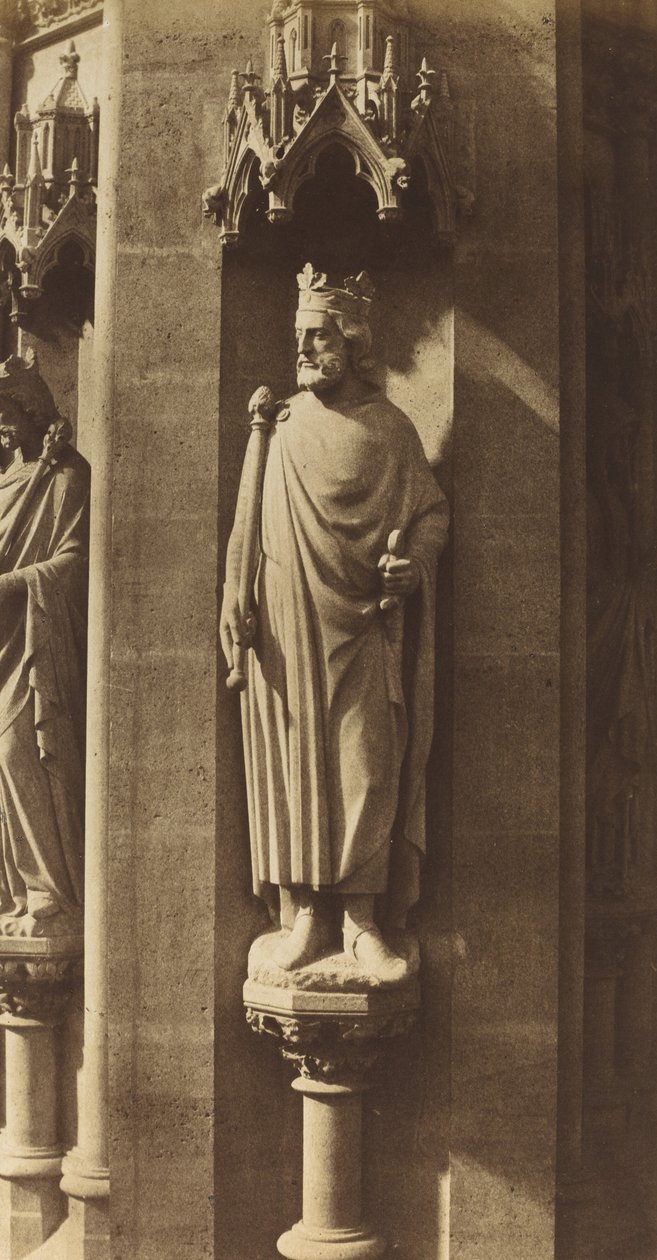 Statue de Clovis, Église de Sainte-Clotilde, Paris, 1856 - Charles Marville