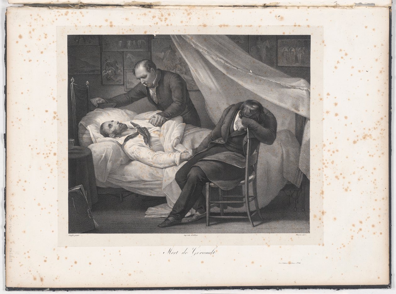 La mort de Géricault - Charles Maurin