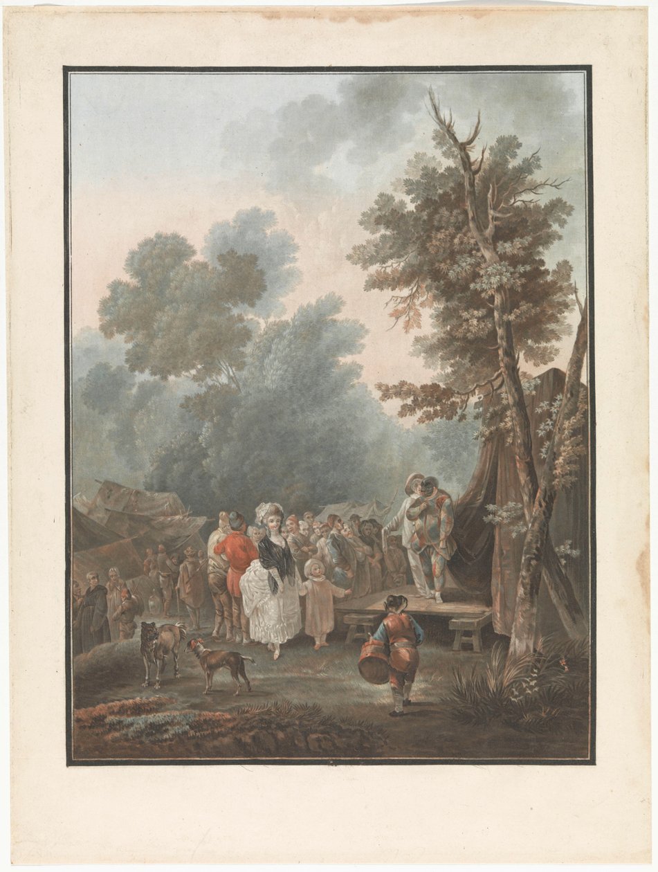 Four Scenes of Village Life - Charles Melchior Descourtis