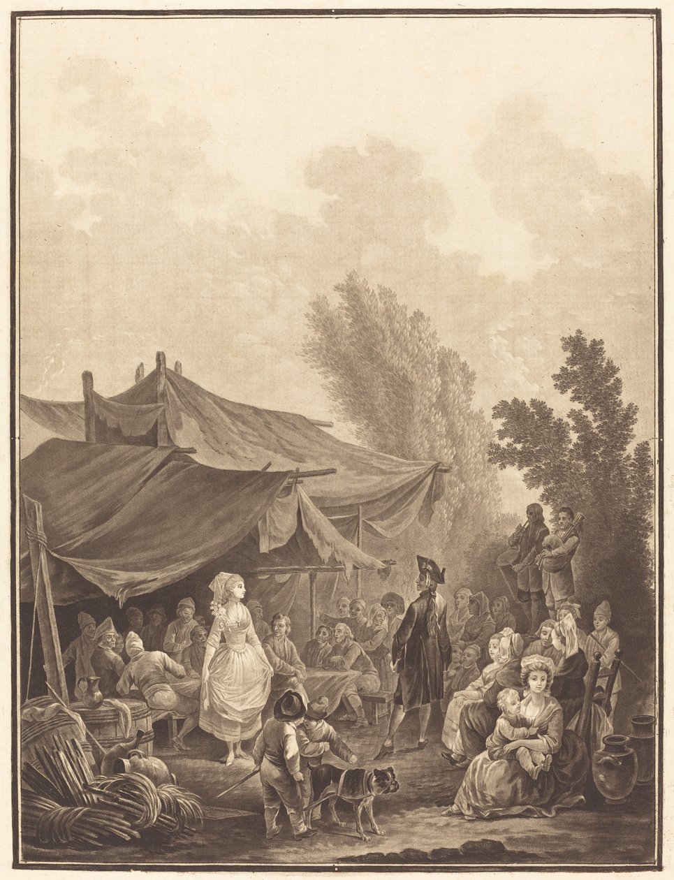Noce de Village - Charles Melchior Descourtis