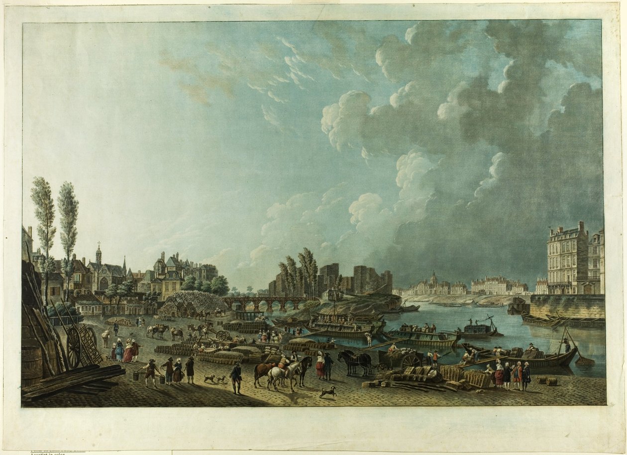 Port de Saint-Paul, Paris - Charles Melchior Descourtis
