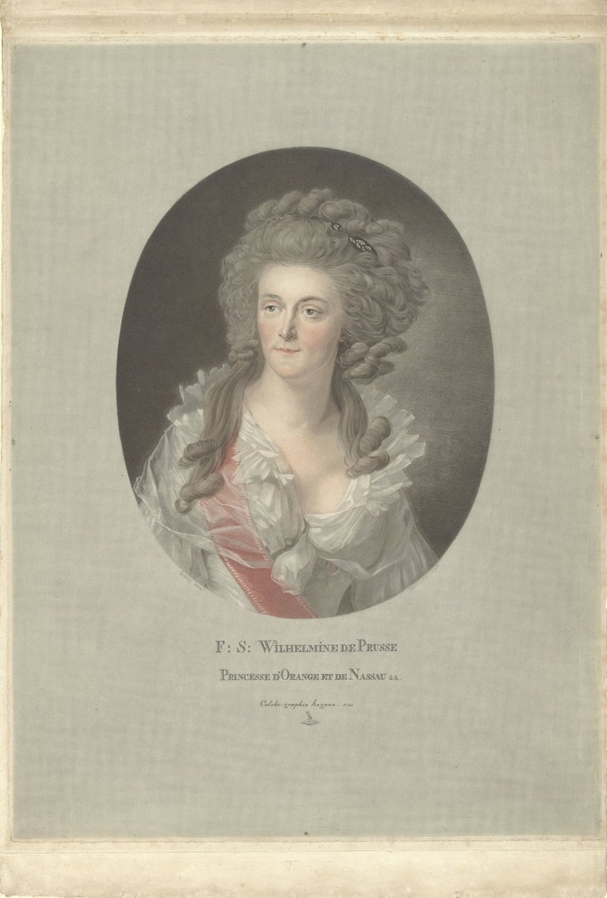 Portrait de Wilhelmine de Prusse, princesse d