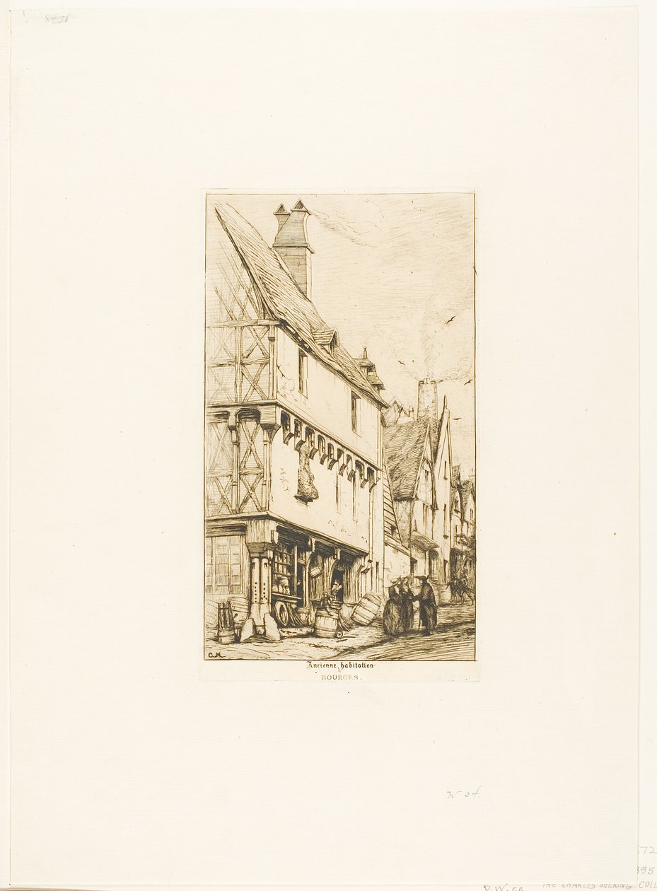 Une vieille maison à Bourges - Charles Meryon