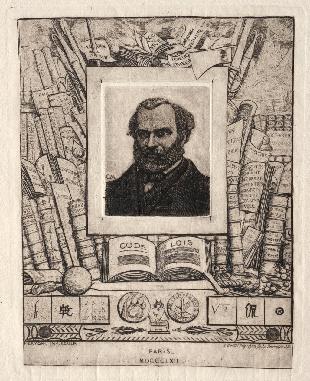 Armand Guéraud de Nantes, imprimeur et homme de lettres - Charles Meryon