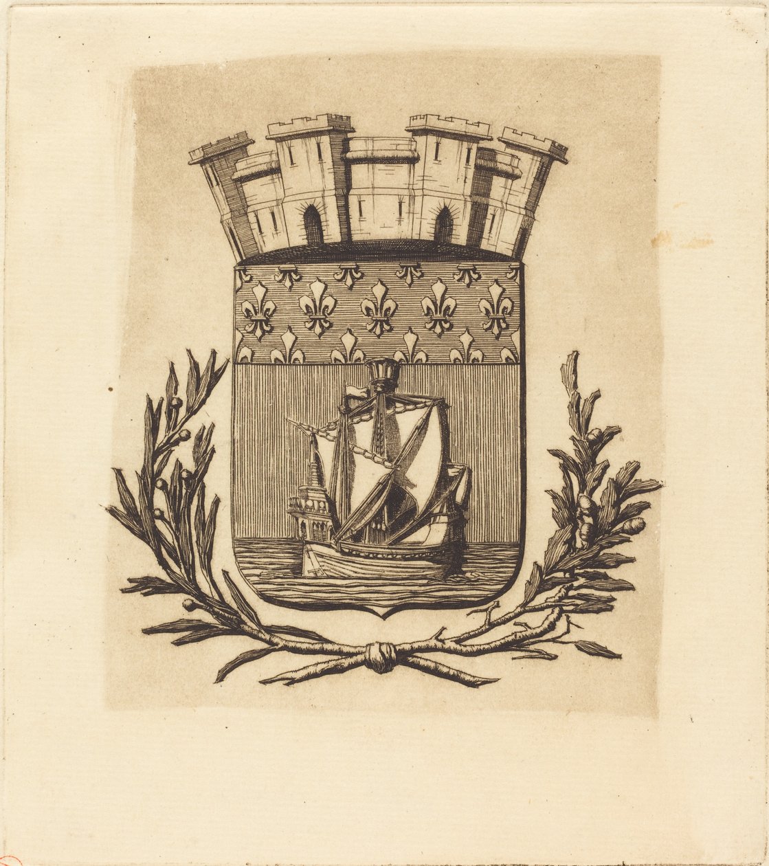 Armes symboliques de la ville de Paris - Charles Meryon