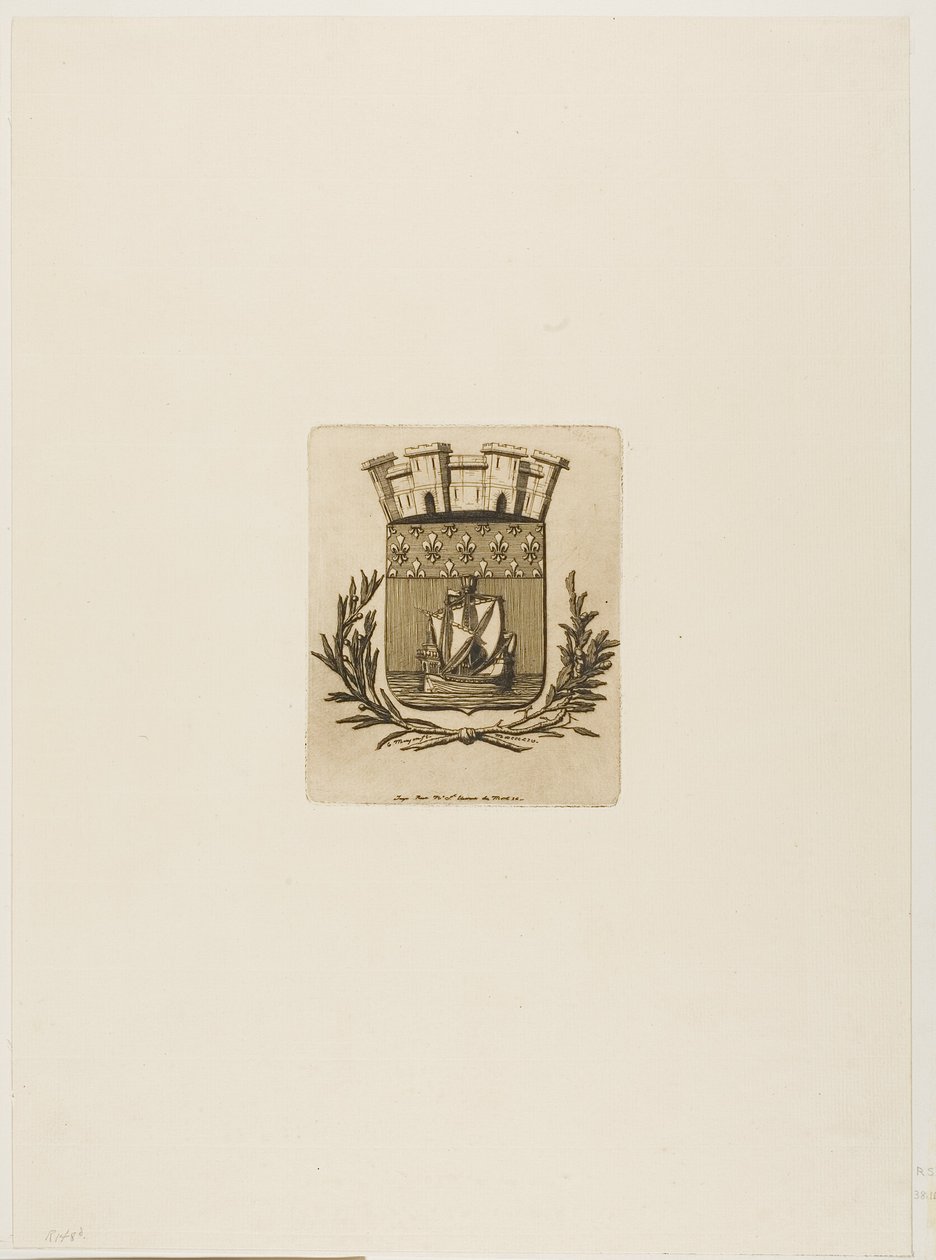 Armoiries symboliques de la ville de Paris - Charles Meryon