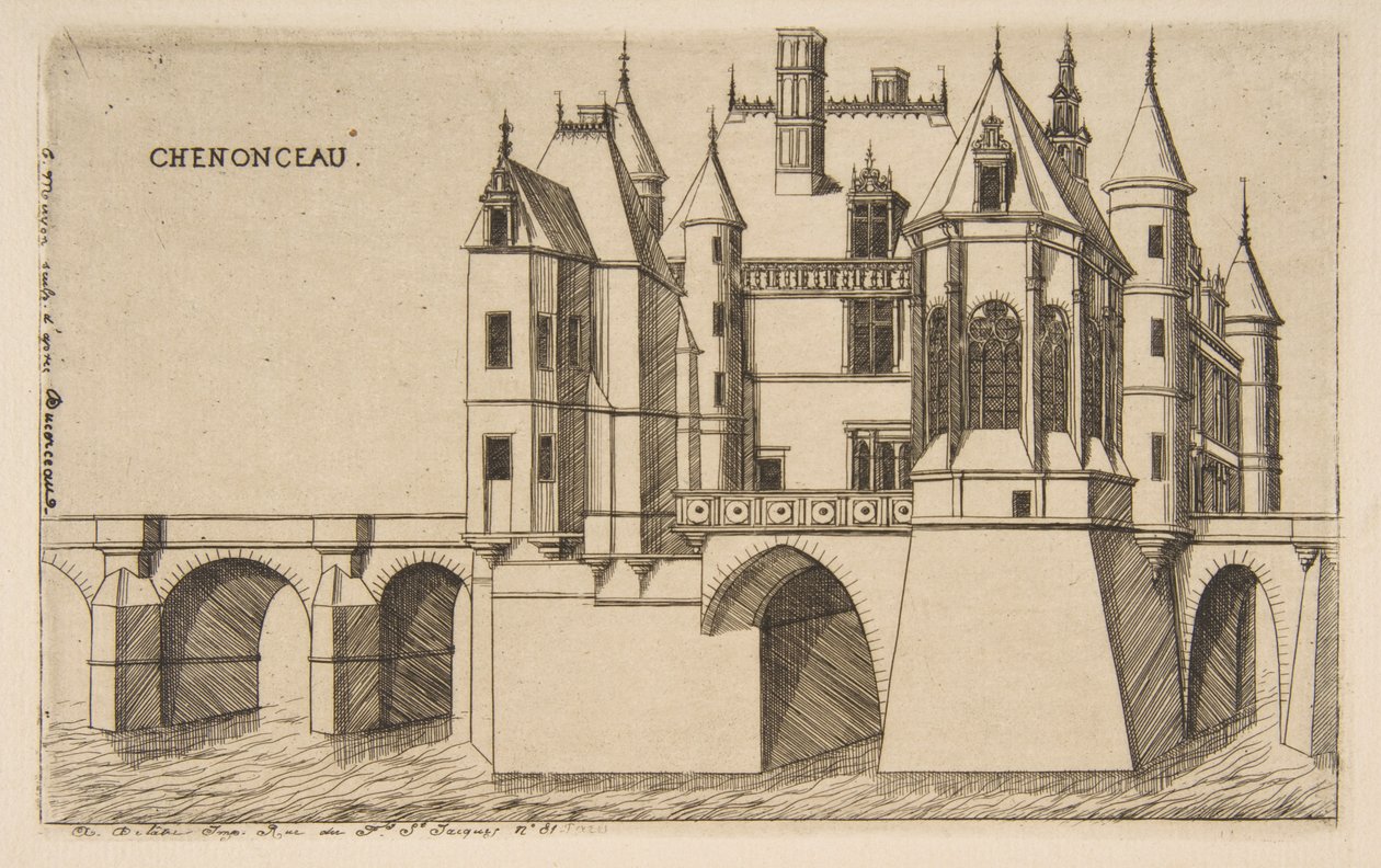Château de Chenonceau, No 2 - Charles Meryon