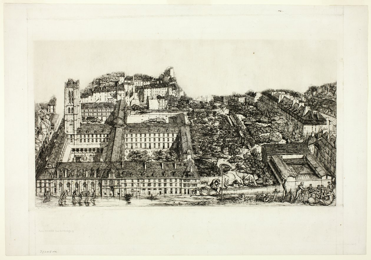 Collège Henry IV (ou Lycée Napoléon), Paris - Charles Meryon