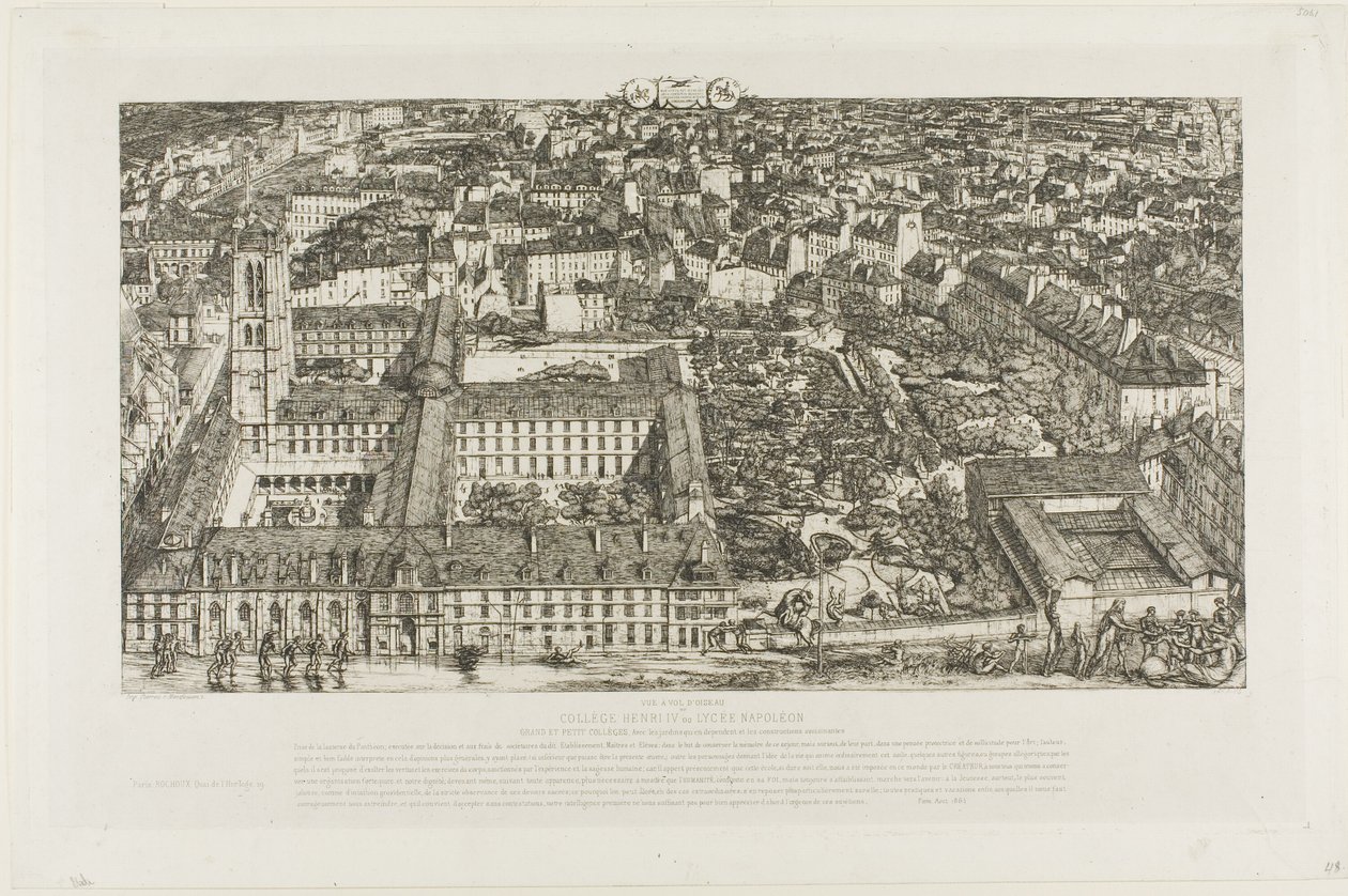 Collège Henry IV (ou Lycée Napoléon), Paris - Charles Meryon