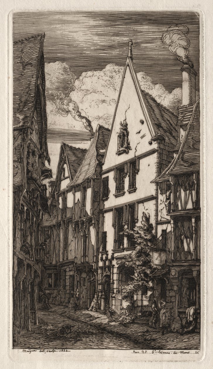 Eaux-fortes de Paris: à Bourges - Charles Meryon