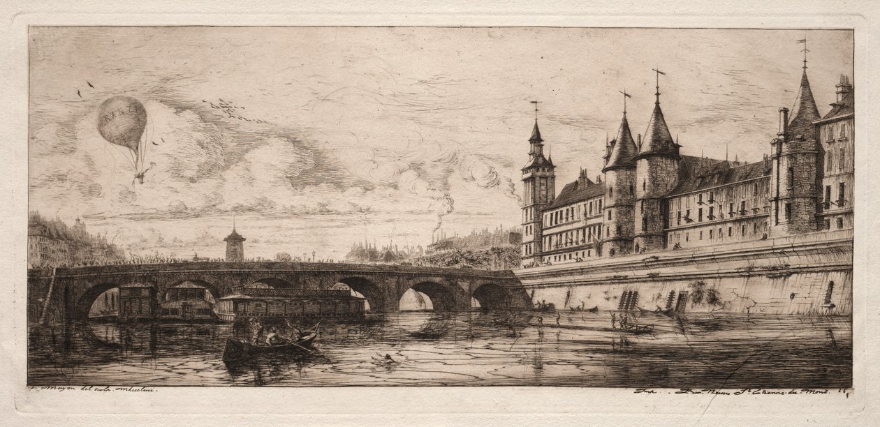 Eaux-fortes de Paris : Le Pont de l