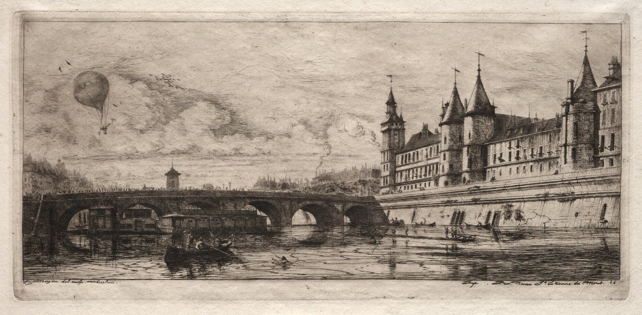 Eaux-fortes de Paris : Le Pont de l
