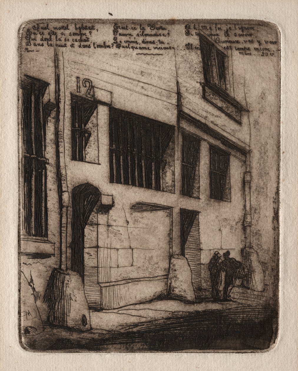 Eaux-fortes de Paris : la rue des Mauvais Garçons - Charles Meryon