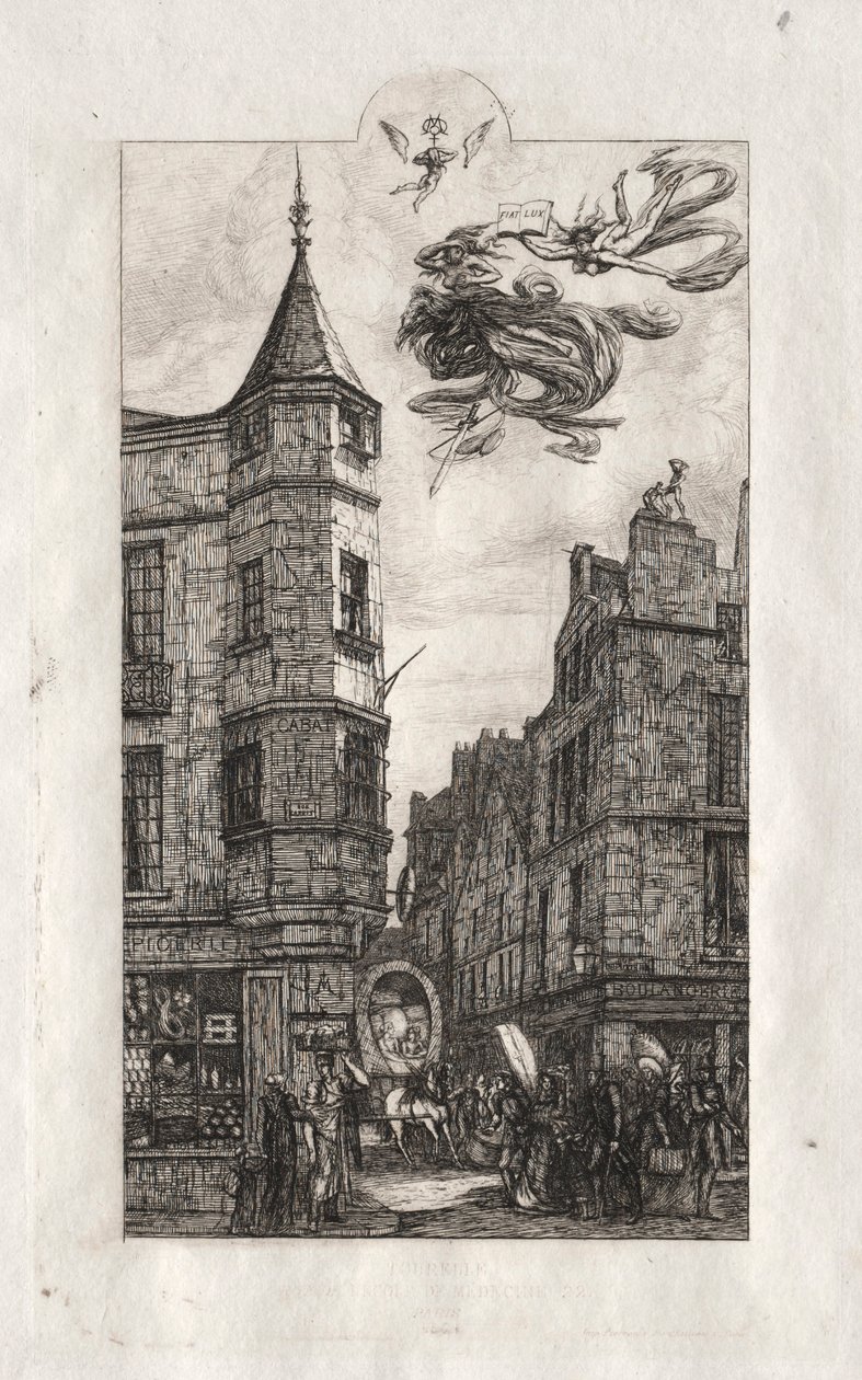 Gravures de Paris : Tourelle, rue de l