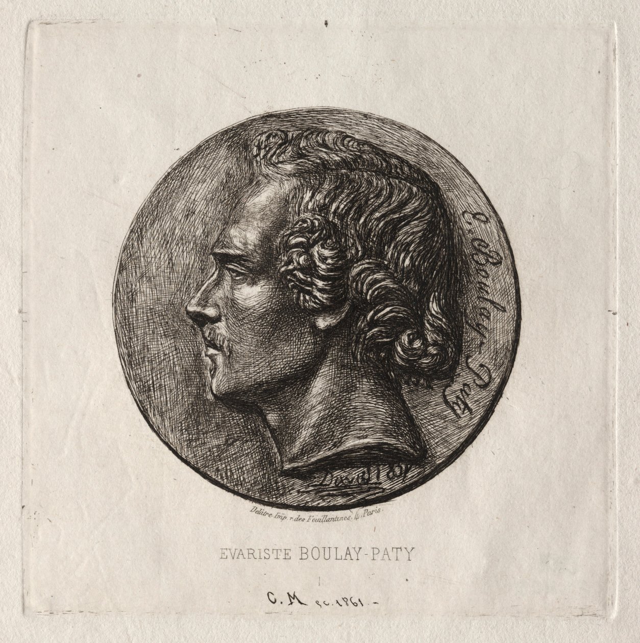 Évariste Boulay-Paty, poète, 1861 - Charles Meryon