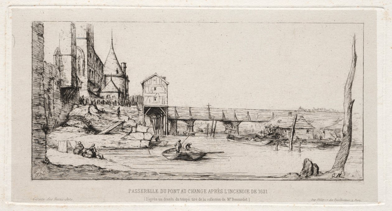 Passerelle remplaçant temporairement le Pont de l
