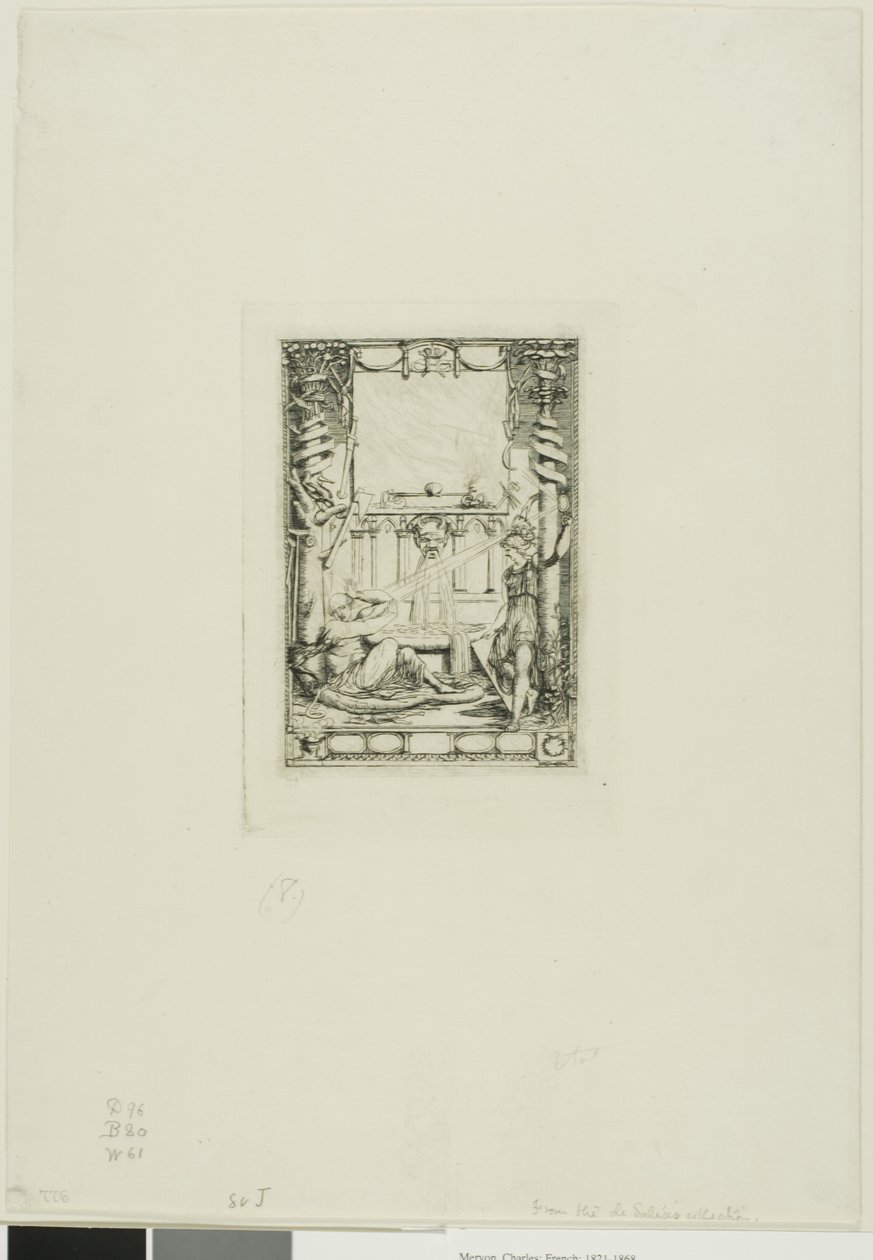 Frontispice pour le catalogue des gravures de Thomas De Leu - Charles Meryon