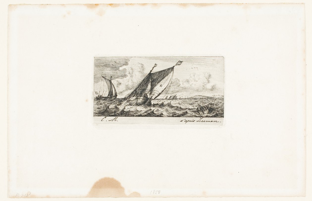 Bateaux Haarlem à Amsterdam - Charles Meryon
