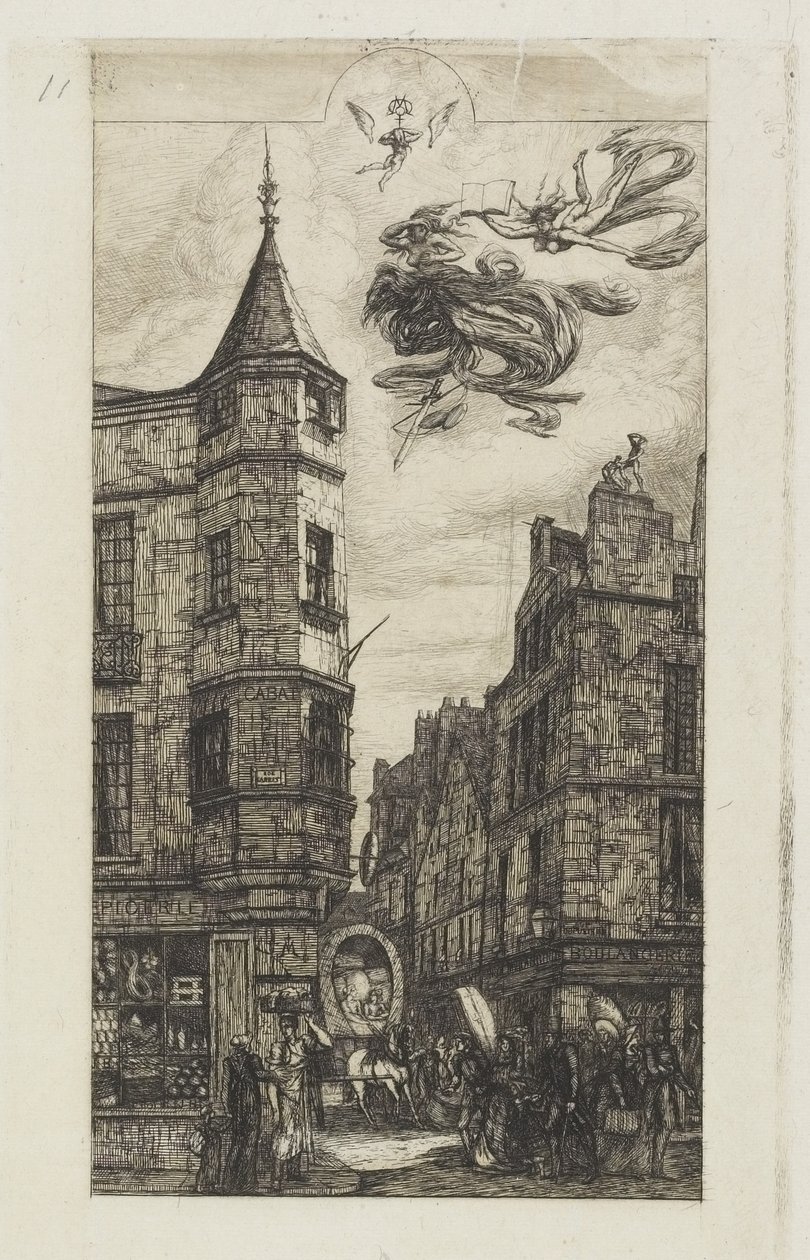 Maison avec une tourelle, n° 22, 1861 - Charles Meryon