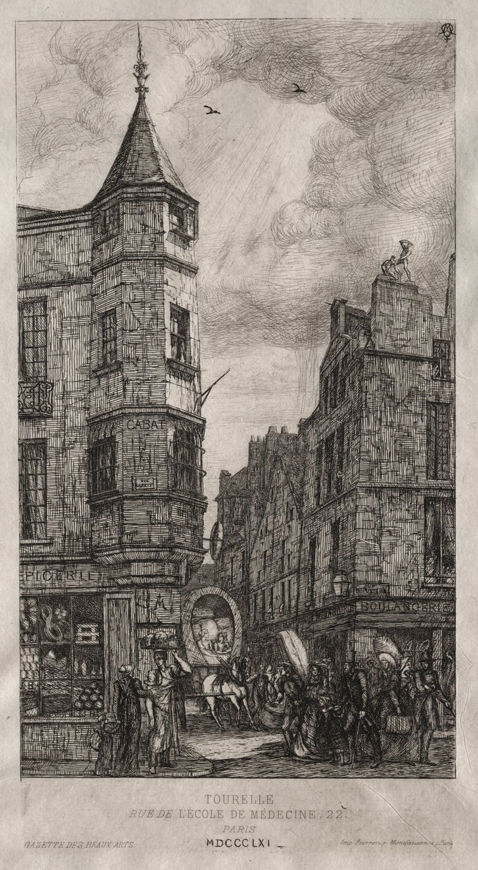 Maison avec une tourelle, n° 22 rue de l