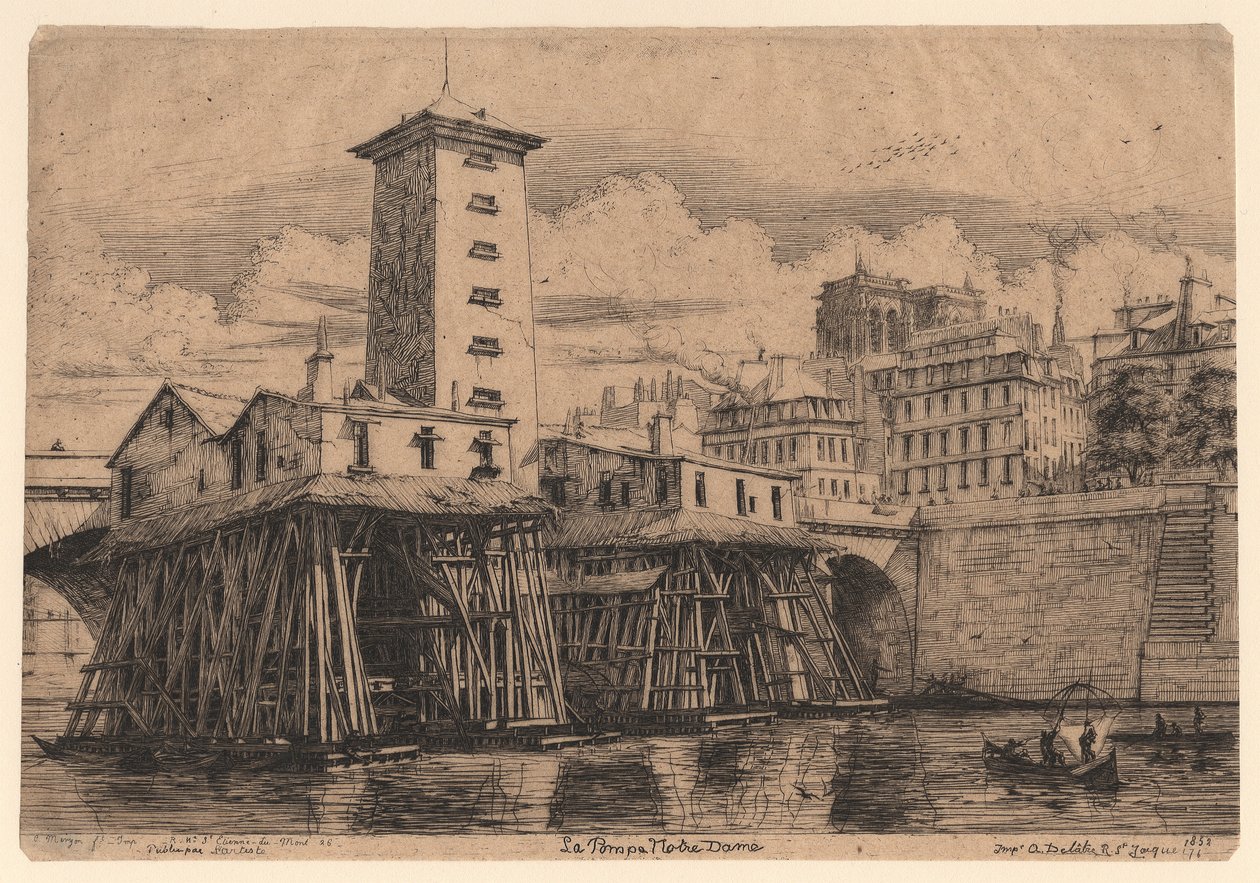 La Pompe Notre-Dame - Charles Meryon