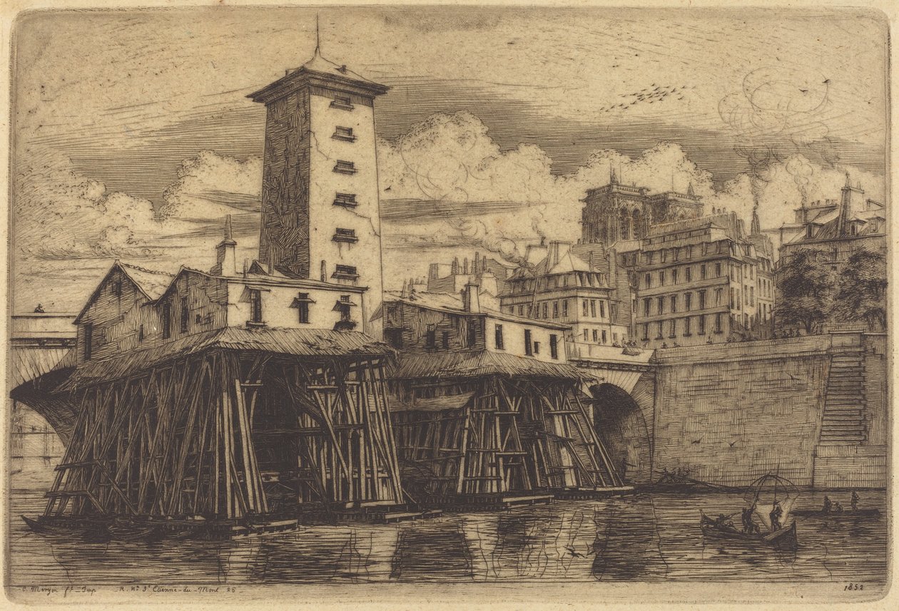 La Pompe Notre-Dame, Paris - Charles Meryon